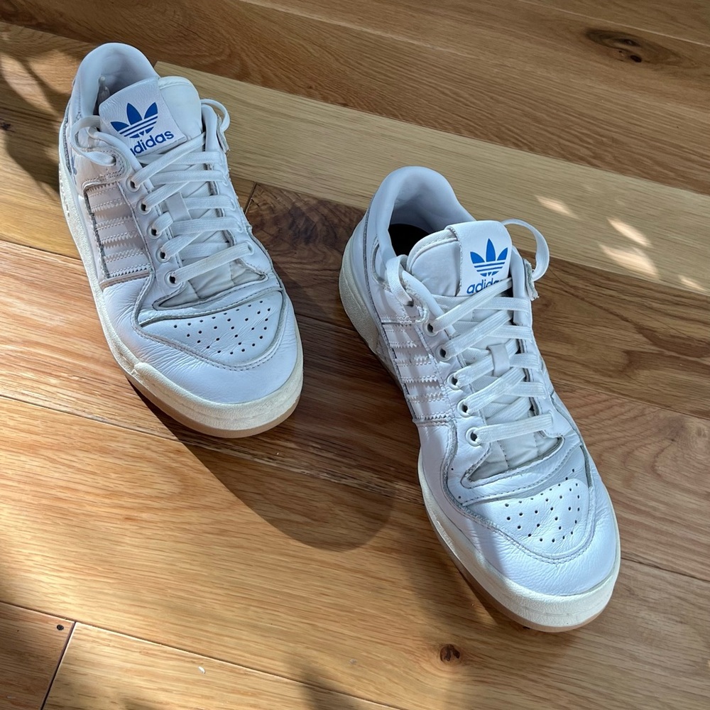 Adidas Forum 84 Low ADV White & Light Blue Shoes